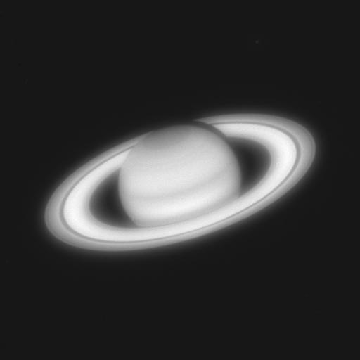  Image of Saturn, taken by the Hubble Space Telescope before the optical correction was applied in December 1993.